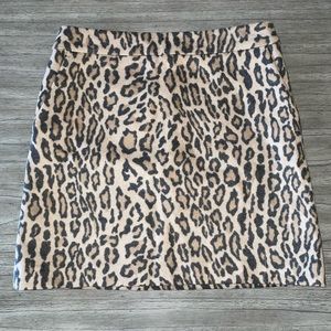 Boden Cheetah Print Mini Skirt